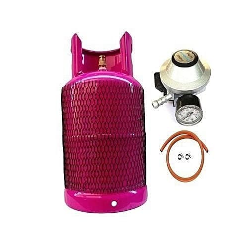 Cylinder + Hose +Meter Regulator & Clips