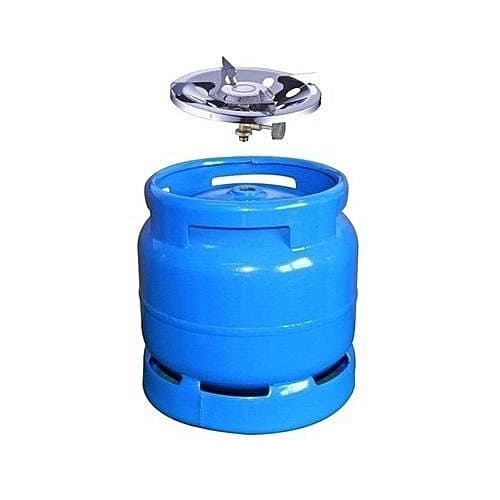 Gas Cylinder Stove With Stainless Burner - 6kg -Blue