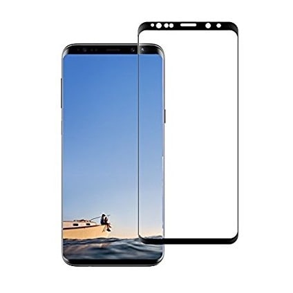 Samsung Galaxy S9 Plus (s9+)  Protective Tempered Glass Screen Guard - Black