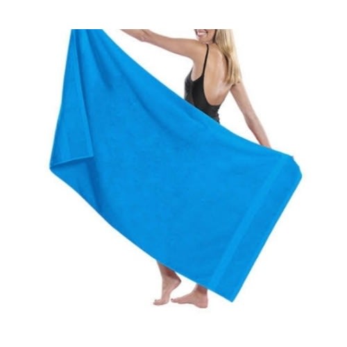 Large Bath Towel  - Aqua Blue