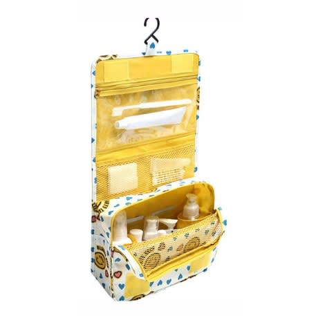 D-pocket Toiletry Pouch - Smiley Yellow