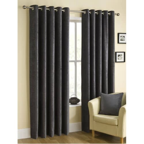 2 In 1 Plain Curtains