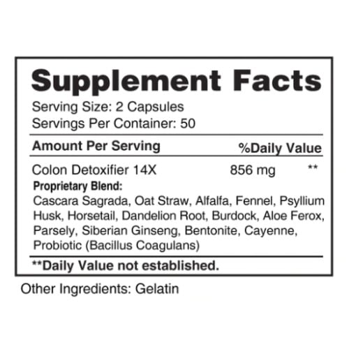 Colon Detox 14x -100Capsules