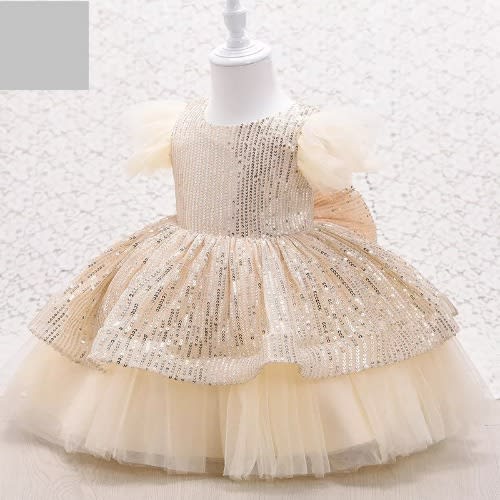 Girl's Flair Gown - Gold