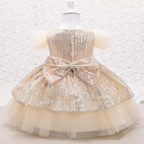 Girl's Flair Gown - Gold