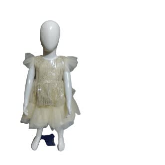 Girl's Flair Gown - Gold
