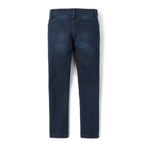 Girls Basic Skinny Jeans- Dkstry Blue Wash