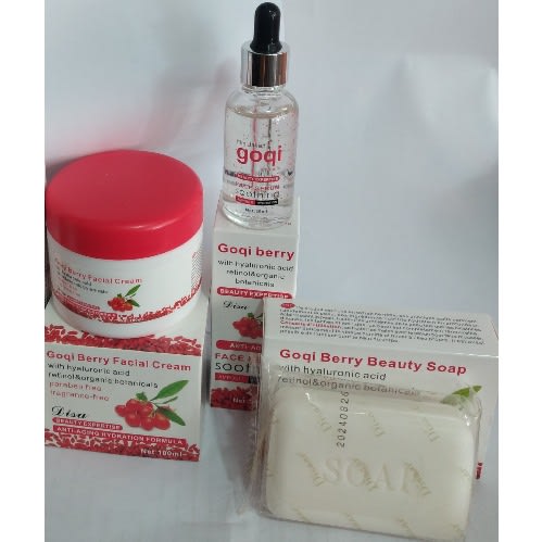 Berry Face Cream, Serum & Soap