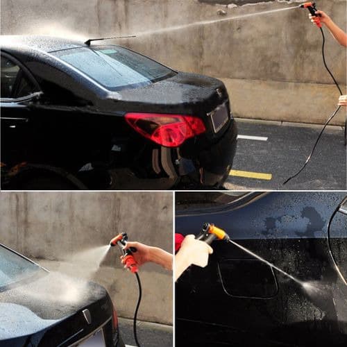 High Pressure Electric Water Pump - Portable 116psi Spray Car Wash Washer Gun - 12V