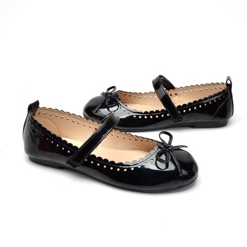 Cosy Susy - Girls Flat Shoe - Black