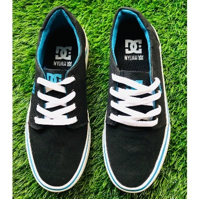 Quality Black And Blue Unisex Sneakers Boys Shoes