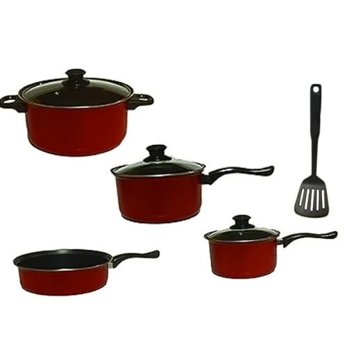 Nonstick-Coated Cookware Set With Table Top Gas Cooker Bundle