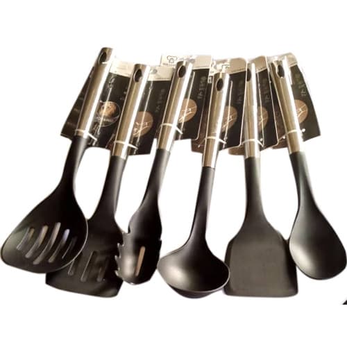 Set Of Non Stick Cooking Spoon - 24cm Non Stick Frying Pan  & Gas Lighter