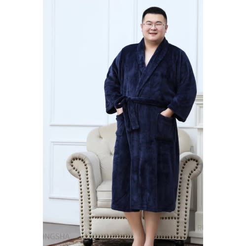 Royal Blue Bathrobe - Long Length