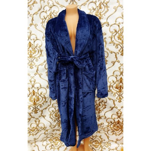 Royal Blue Bathrobe - Long Length