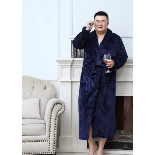 Royal Blue Bathrobe - Long Length