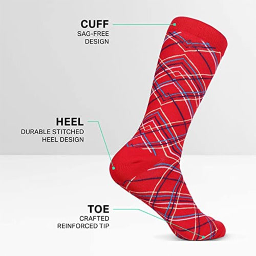 Marino Criss Cross 5 Pack Socks -Pack 302