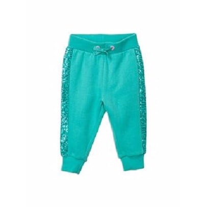 Sequin Girls Jogger - Green