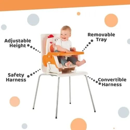 Mode Booster Seat - Baby Feeding Chair With 3 Height Adjustments & Safety Belt
