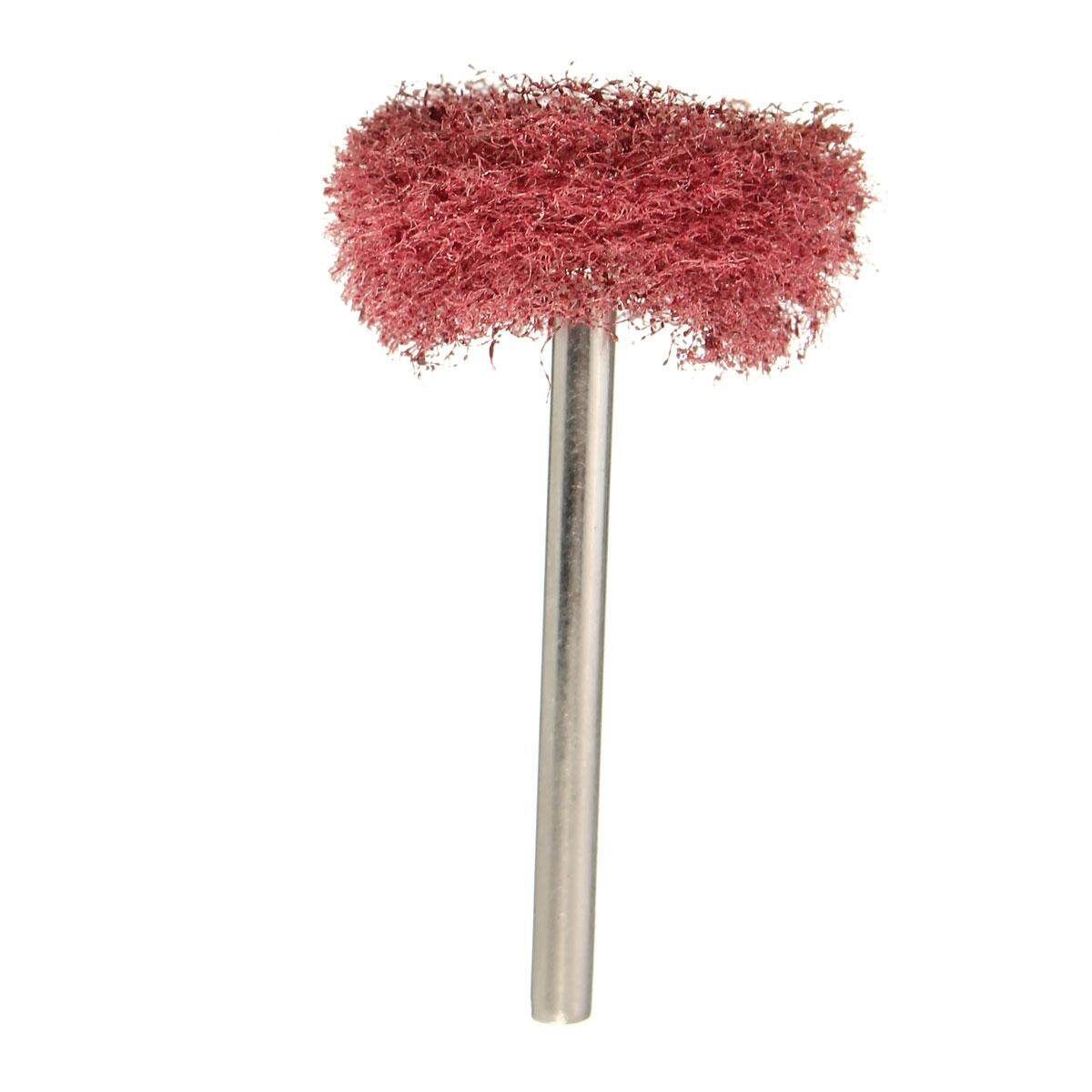 10Pcs Scouring Red Pad Wheels Buffing Polishing W Shank For Grinder Rotary Tool