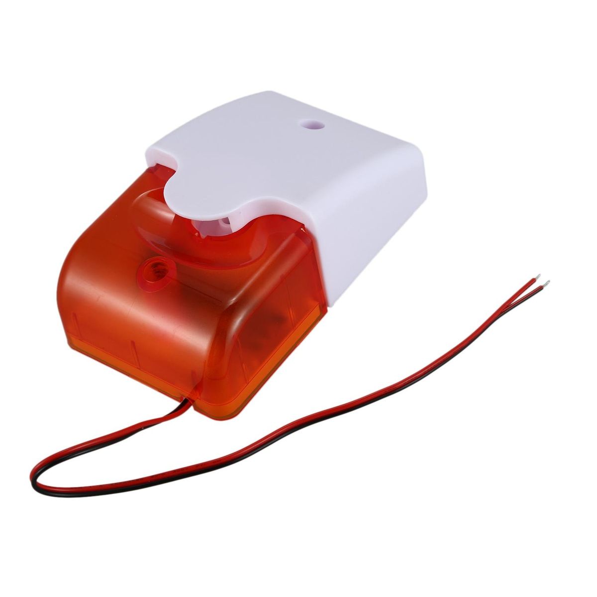 Mini Wired Strobe Warning Siren Dc 12V Sound Alarm 115Db