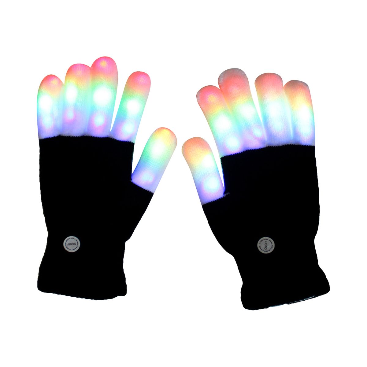Colorful Light Up Gloves Adult Men Women LED Gloves Flashing
