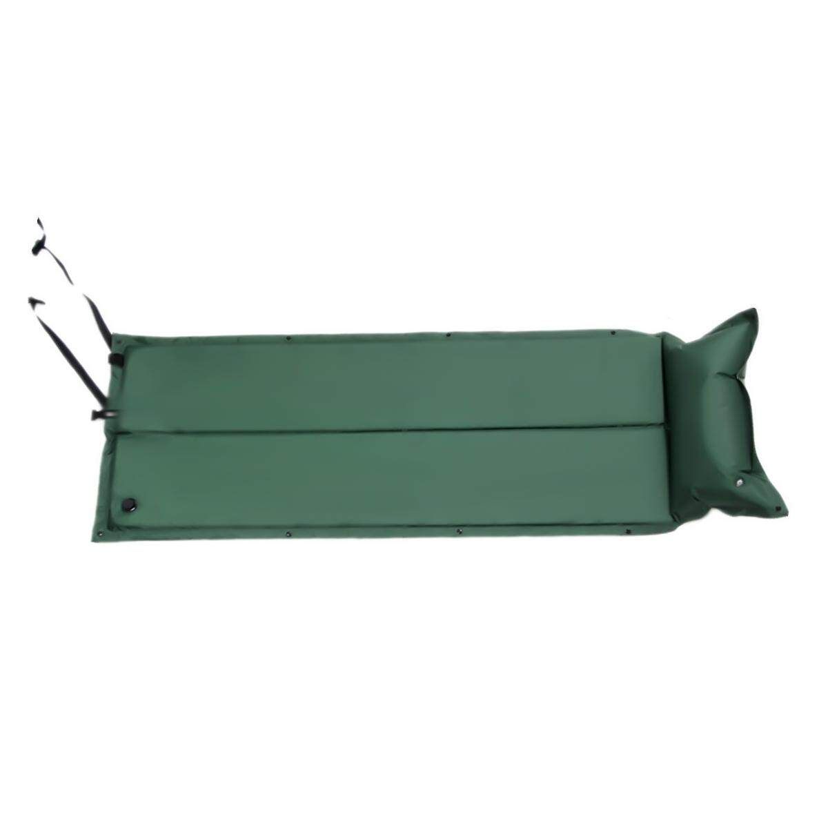 Single Self Inflating Camping Roll Mat Pad Inflatable Bed Sleeping Mattress+Bag Green Green