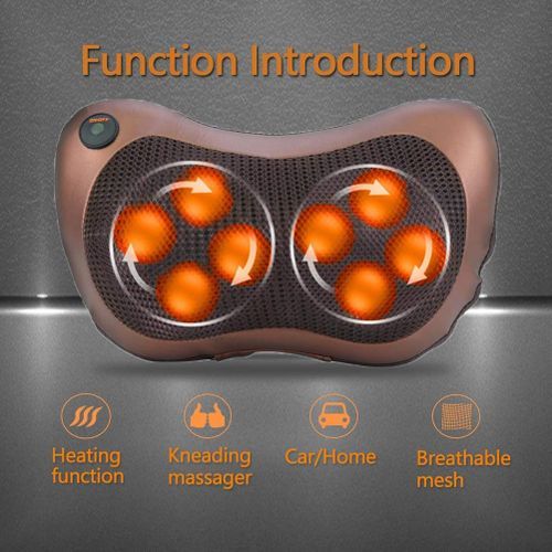 8 Balls Car And Home Pillow Massager With 3 Pin Plug
