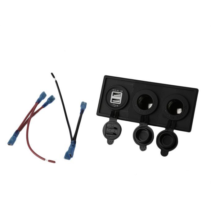 Universal 2 Generation USB Charger + Power Source Socket + Mounting Frame Set