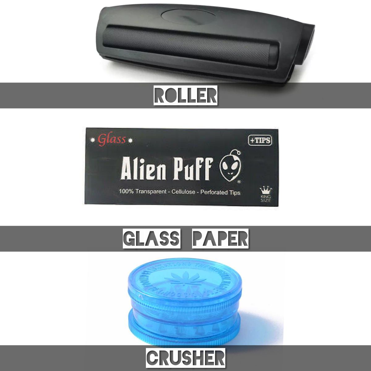 Zig Zag Roller + Crusher + Paper Stoner Kit