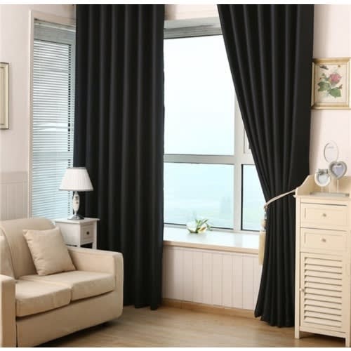 7.5ft By 7.5ft High Quality Curtains -black