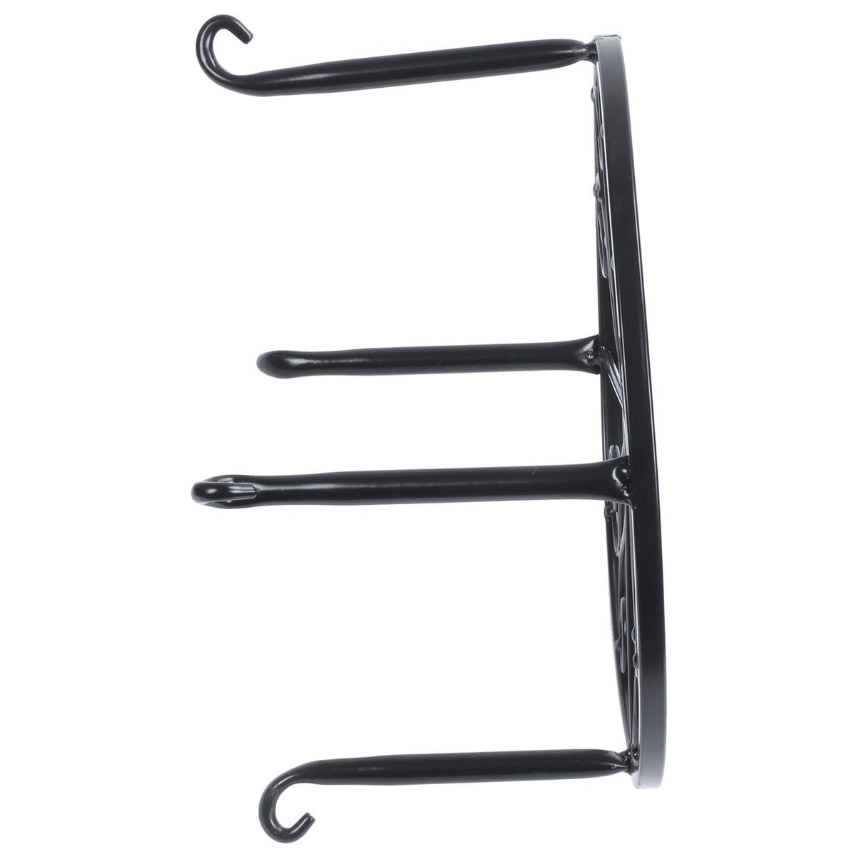 practical European flower iron Arts balcony Monolayer florist Console pot frame Storage rack black