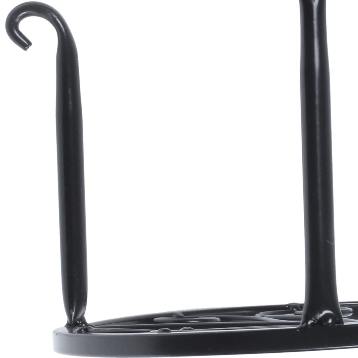 practical European flower iron Arts balcony Monolayer florist Console pot frame Storage rack black