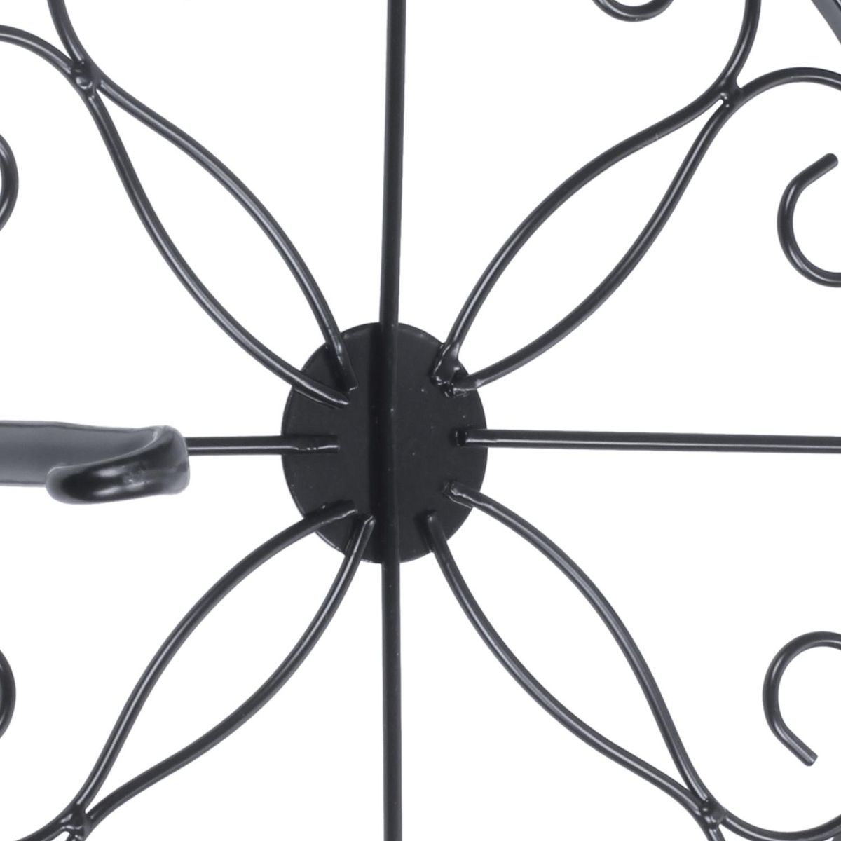 practical European flower iron Arts balcony Monolayer florist Console pot frame Storage rack black