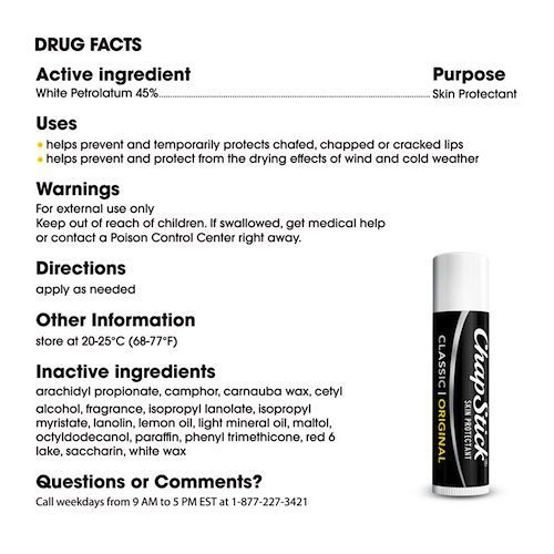 Brand Lip Care - Skin Protectant - 3 PACK