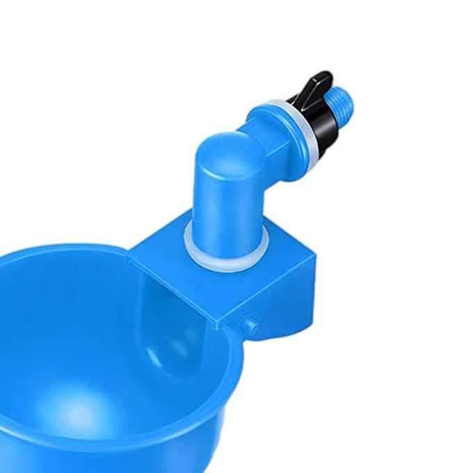 6 Pieces Birds Chicken Drinkers Cups Waterers Coop Ducks Pigeon Blue