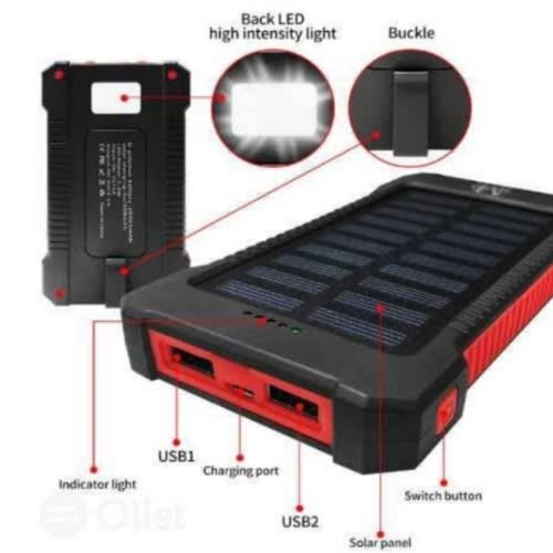Movfa Solar Power Bank - 20,000mAh