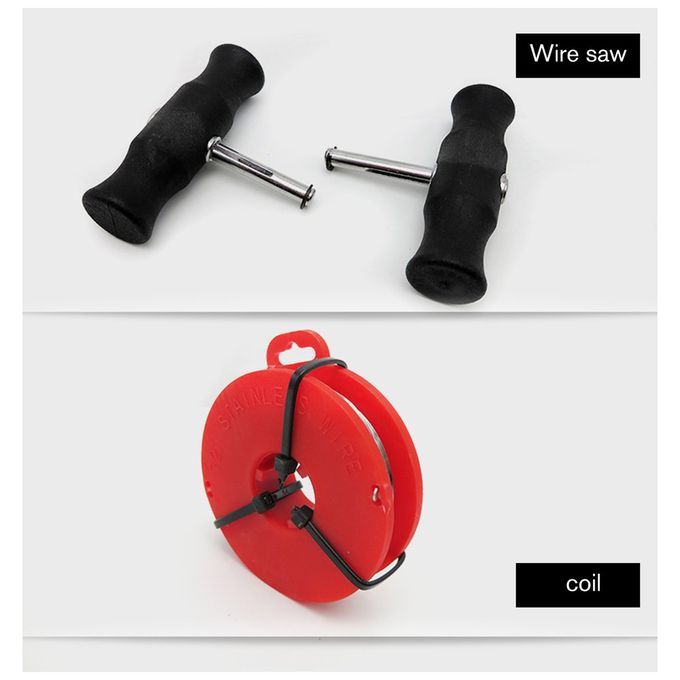 7PCS Windscreen Glass Removal Set Car Van Windshield Kit Garage Hand Tools Black-red