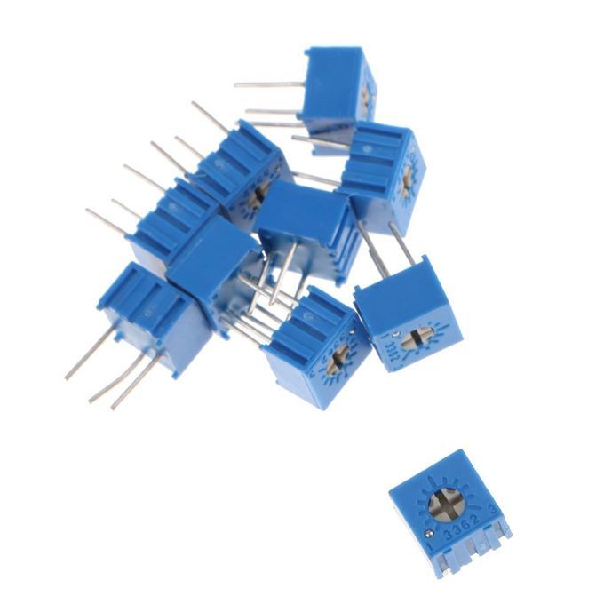 10Pcs/Set Resistors 10k  3362P-103 Top Adjustment Potentiometer
