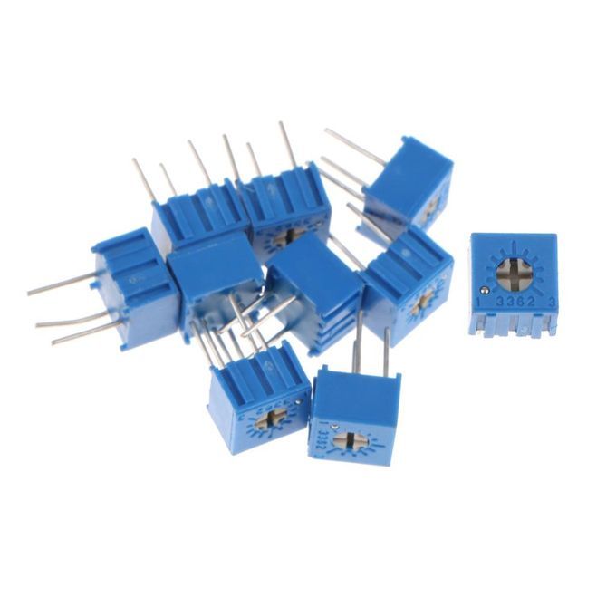 10Pcs/Set Resistors 10k  3362P-103 Top Adjustment Potentiometer