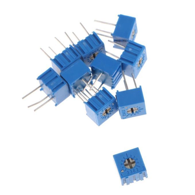 10Pcs/Set Resistors 10k  3362P-103 Top Adjustment Potentiometer