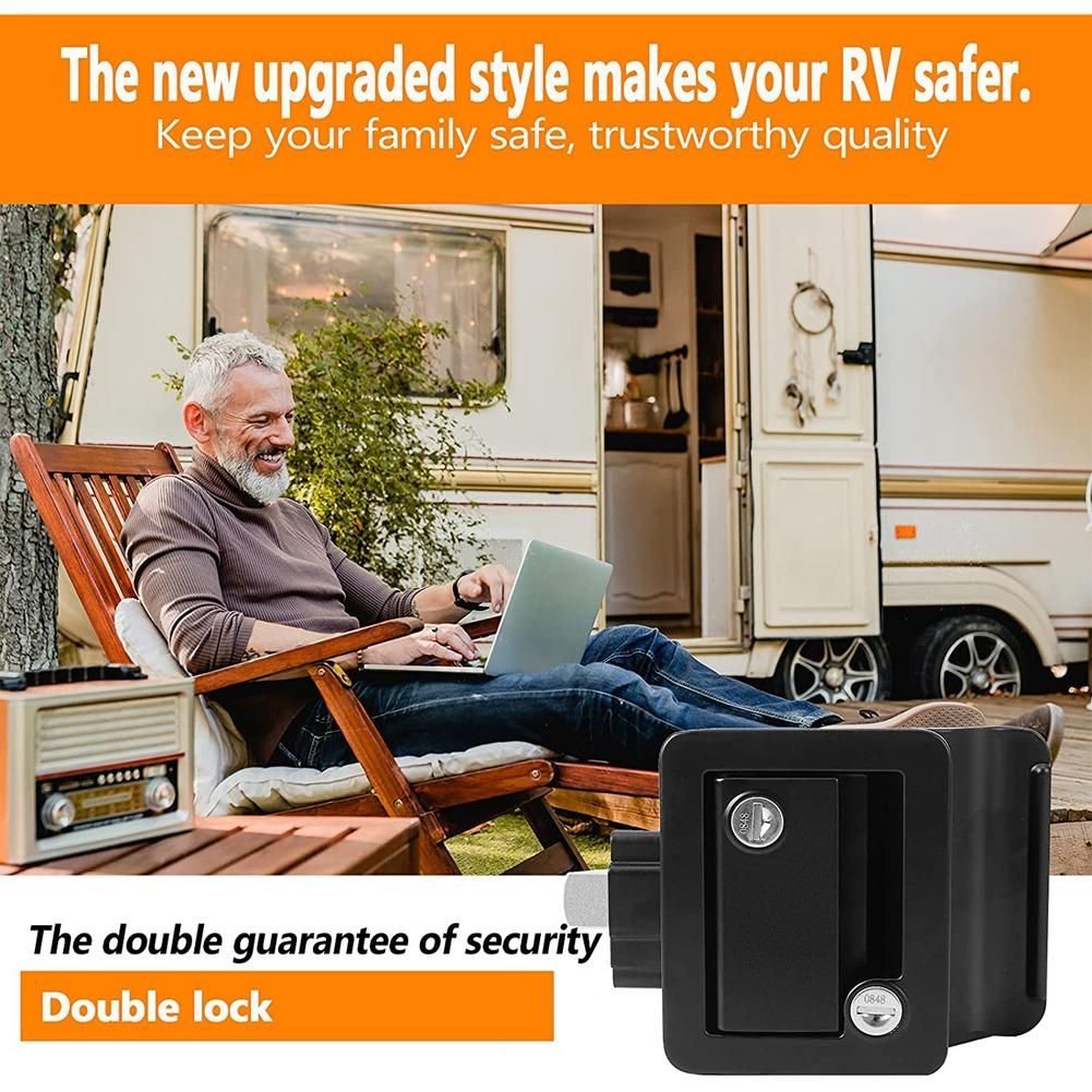 RV Travel Trailer Entry Door Lock,Camper Door Latch with