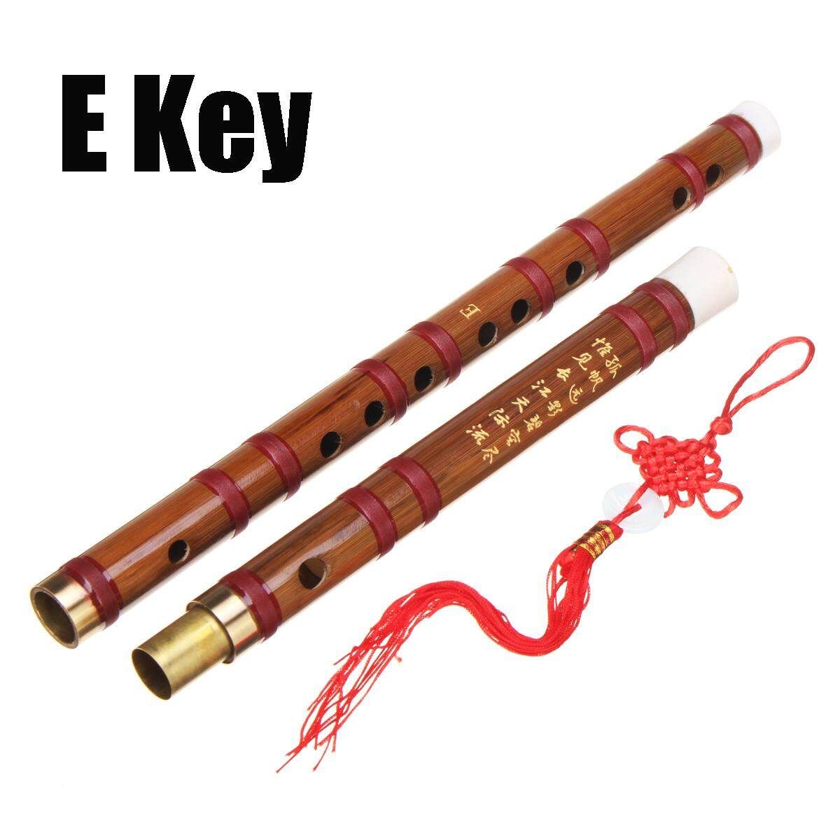 Traditional Chinese Musical Instrument Bamboo Flute F Dizi + Bag + Knot E