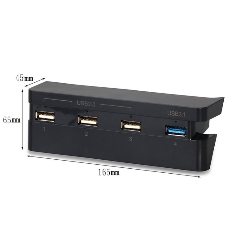 2 PCS Extend USB Adapter Accessories For PS4 Slim