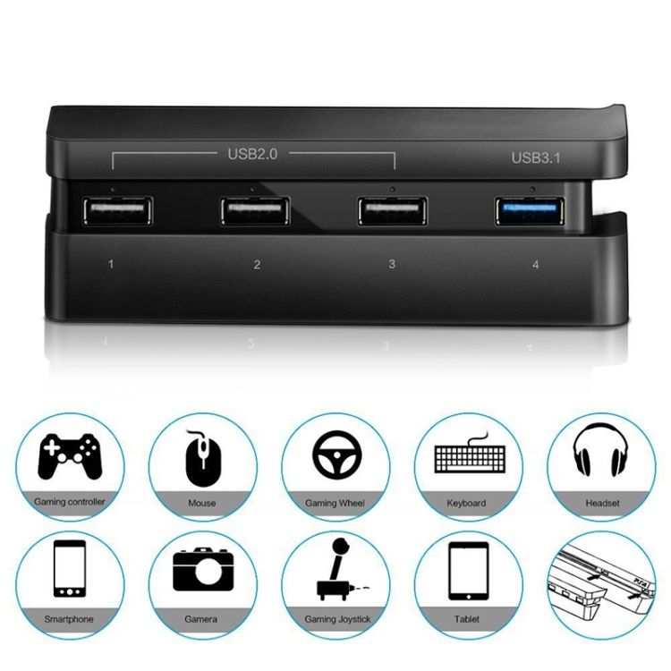 2 PCS Extend USB Adapter Accessories For PS4 Slim