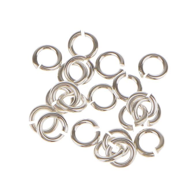40x S925 SilverJump Rings Split Jewelry Making Necklace Earrings