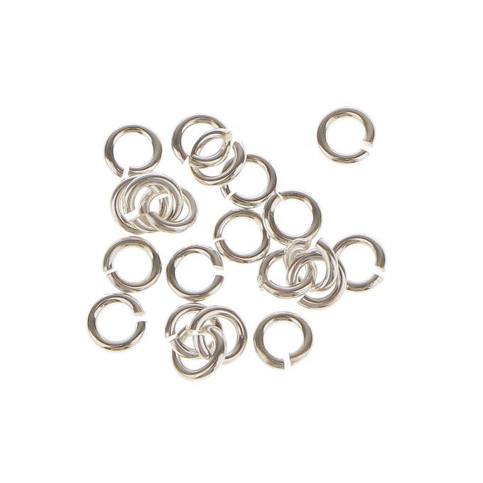 40x S925 SilverJump Rings Split Jewelry Making Necklace Earrings