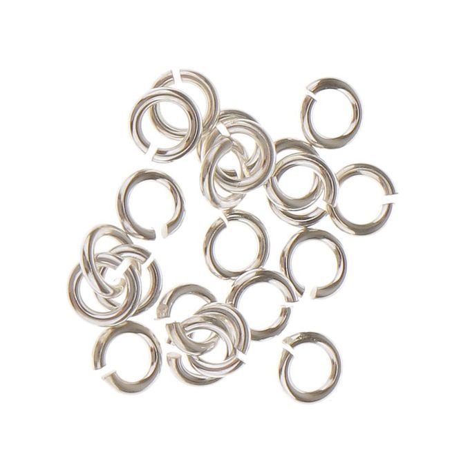 40x S925 SilverJump Rings Split Jewelry Making Necklace Earrings
