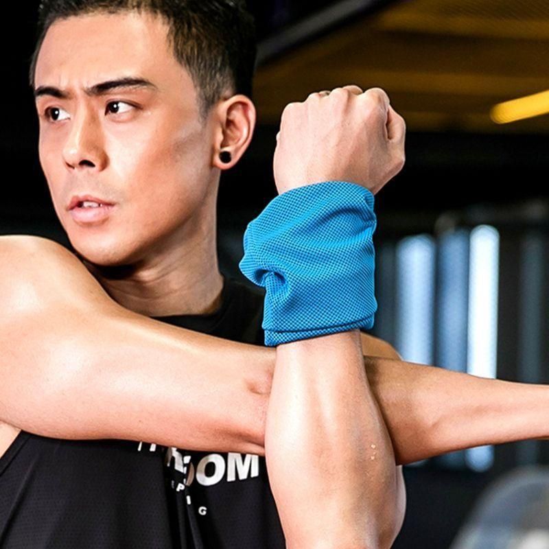 Sports Cooling Quick-Drying Cold Towel Wrist Towel Sweat-Absorbent Cold Feeling Men's and Women's Yoga Wrist Wipes Outdoor Portable