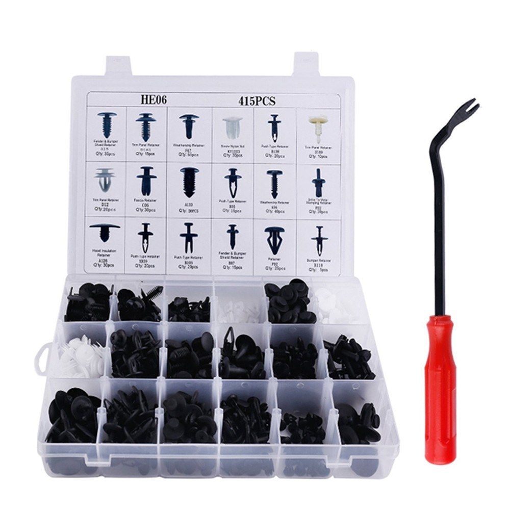 415PCS Car Fasteners Auto Door Panel Retainer Fixing Clip